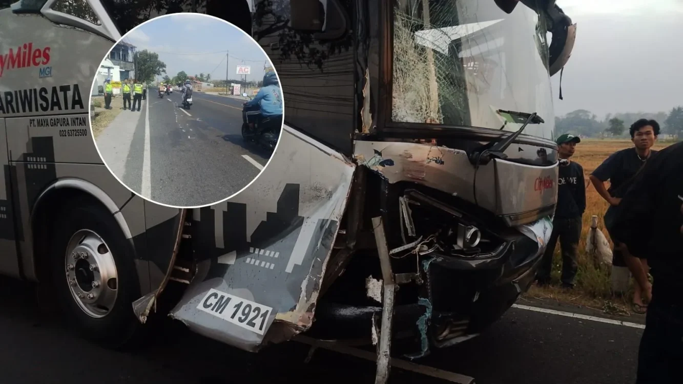 Kecelakaan Maut di Jalan Yogya-Wates Bantul, Bus Tabrak Dua Motor saat Menyalip