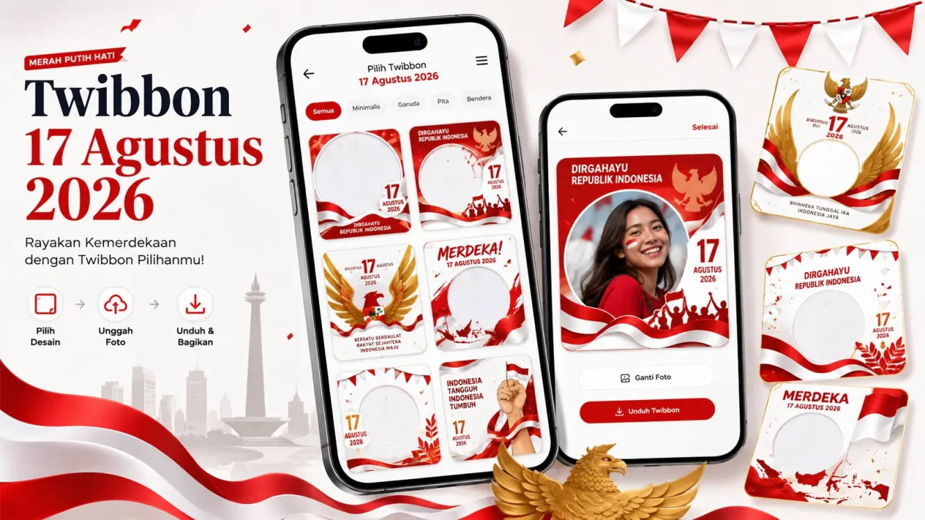 Link Twibbon 17 Agustus 2026 Hari Ini, Rayakan Kemerdekaan dengan Desain Menarik