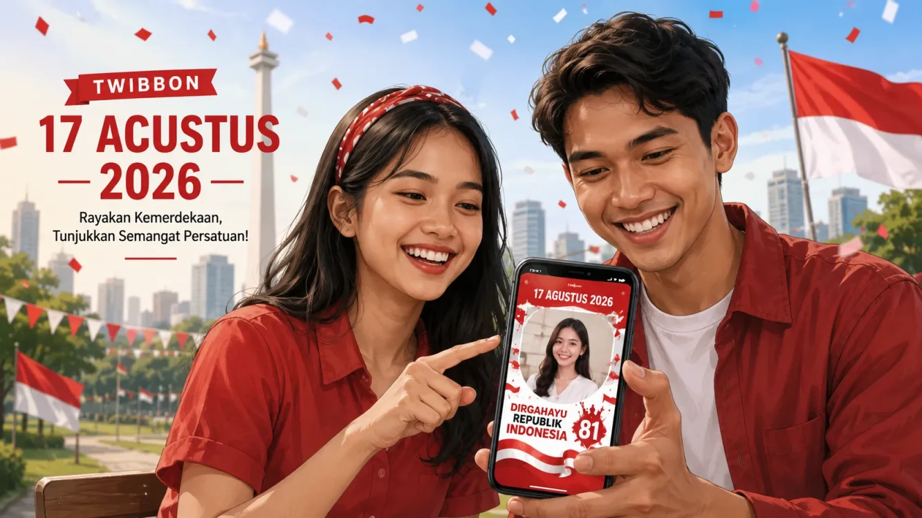 Twibbon 17 Agustus 2026 Terbaru, Cocok untuk Foto Profil dan Media Sosial