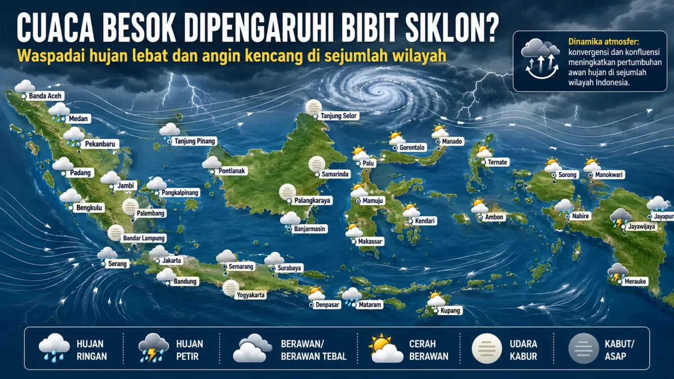 Waspada Bibit Siklon, Cuaca Ekstrem Berpotensi Terjadi di Sejumlah Daerah