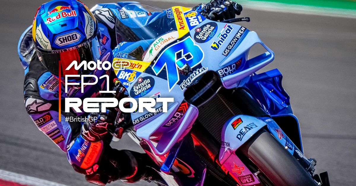 Alex Marquez leads Bezzecchi in British GP FP1