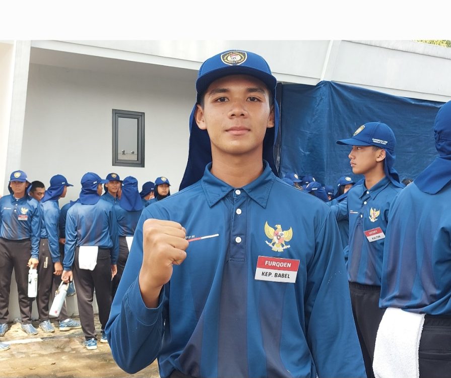 : Menjadi calon Pasukan Pengibar Bendera Pusaka (Paskibraka) pada upacara HUT ke-81 Kemerdekaan Republik Indonesia menjadi pengalaman penting bagi Muhammad Furqoen Nul Hakim, siswa SMA Negeri 1 Manggar, Kabupaten Belitung Timur, Kepulauan Bangka Belitung. (Foto: Wandi/InfoPublik)