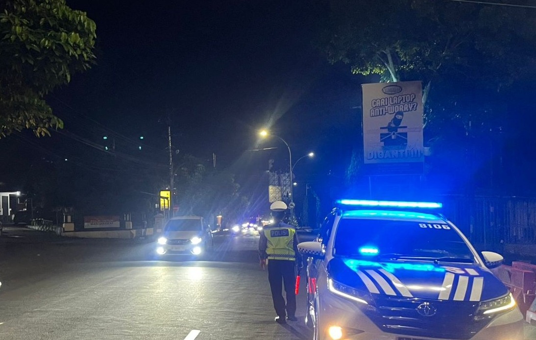 Antisipasi Gangguan Kriminalitas, Satlantas Magelang Kota Gencarkan Patroli Malam Hari