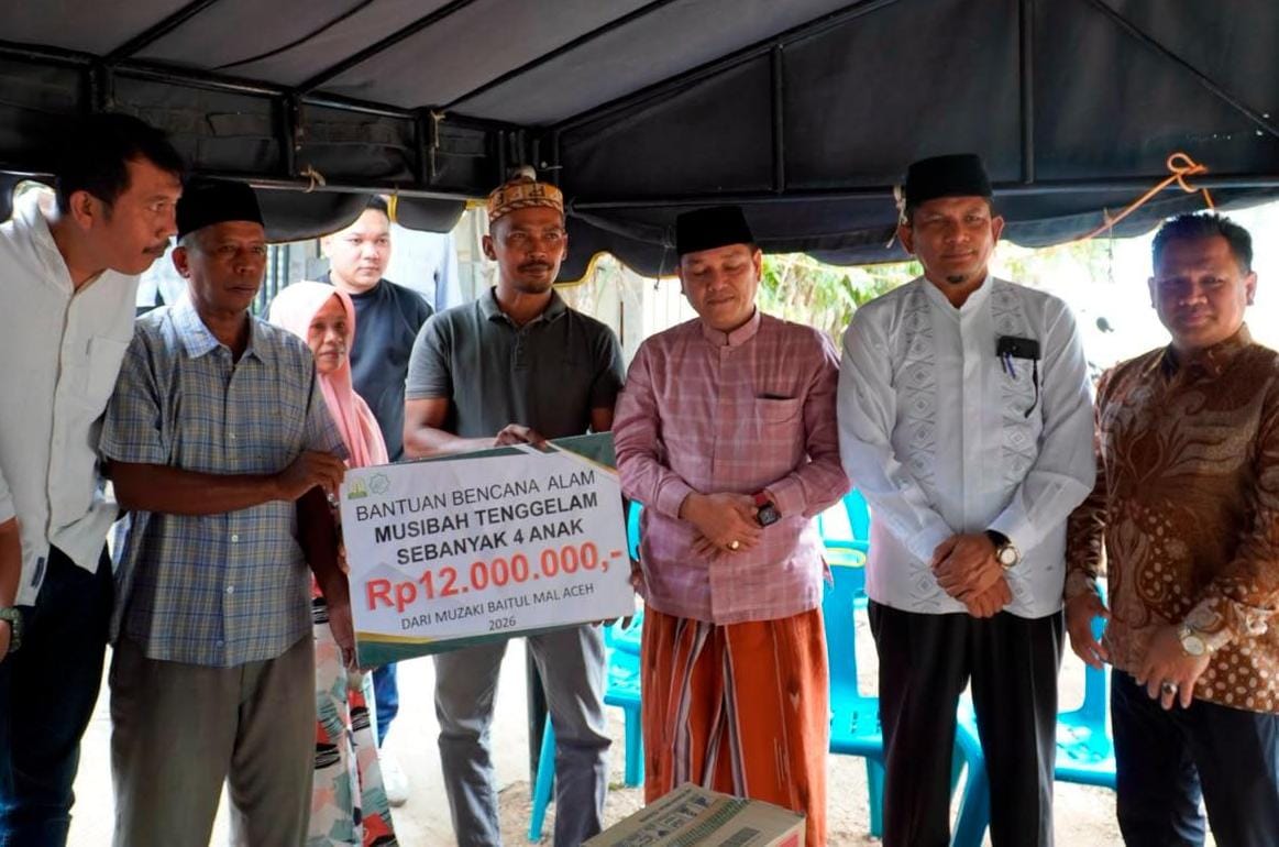 : Baitul Mal Aceh (BMA) menyalurkan bantuan tanggap darurat kepada sembilan korban musibah di Banda Aceh dan Aceh Besar, Kamis (6/8/2026).