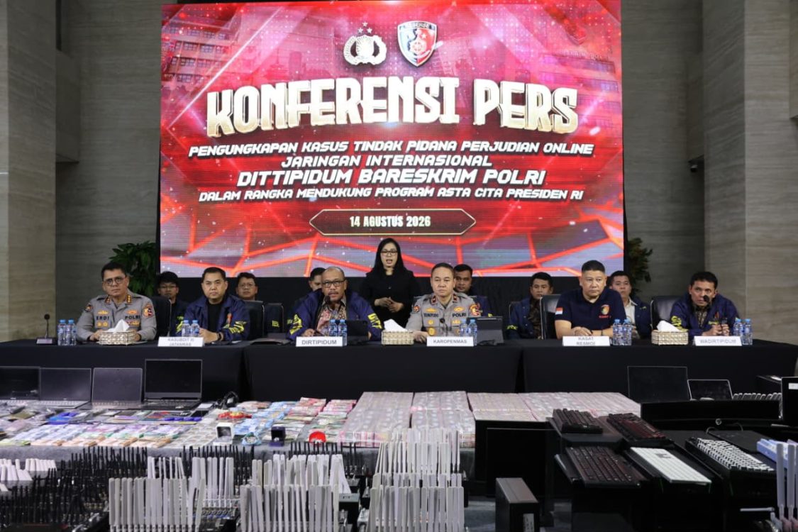Bareskrim Polri Ungkap Jaringan Judi Online Internasional, Transaksi Capai Rp890 Miliar
