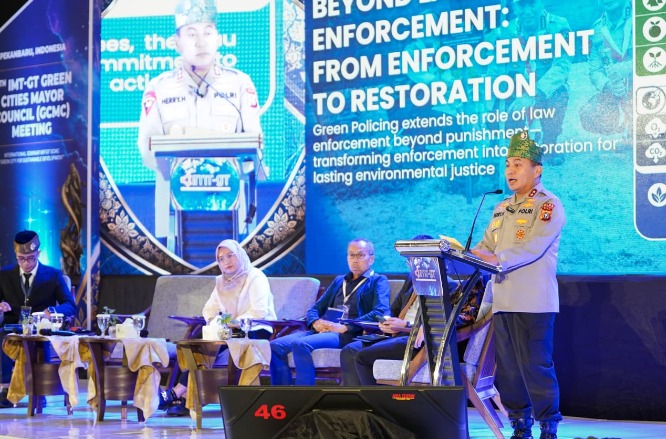 Bicara di Forum IMT-GT, Kapolda Riau: Kerusakan Lingkungan pada Akhirnya Menjadi Ancaman Keamanan
