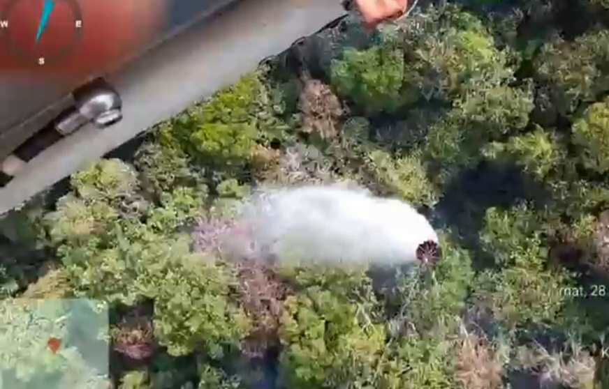 : Pengerahan helikopter water bombing untuk pemadaman karhutla di Kabupaten Teluk Bintuni, Papua Barat, Jumat (28/8/2026)/ (Dok. BNPB).