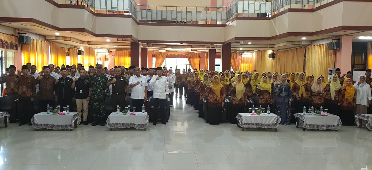 : Peringatan Hari Ulang Tahun ke-64 Persatuan Wredatama Republik Indonesia (PWRI) Kabupaten HSU, yang digelar Rabu (5/8/2026) di Aula KH. Ideham Chalid.