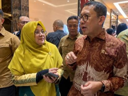: Bupati Siak, Afni saat bertemu Menteri Kebudayaan Fadli Zon di Jakarta, Jumat (28/8/2026)/ (MC Siak).