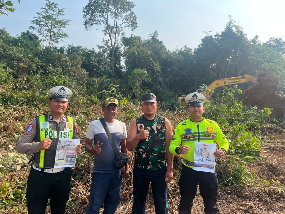 Cegah Karhutla, Satlantas Polres Musi Rawas Intensifkan Patroli & Edukasi Masyarakat di Desa Gegas Temuan