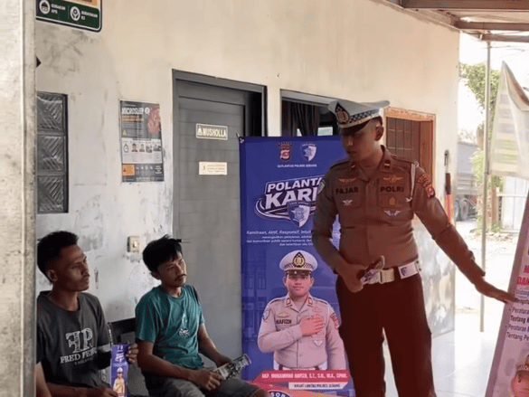 Cegah Kecelakaan, Satlantas Polres Serang Ingatkan Sopir Angkutan Barang Hindari ODOL