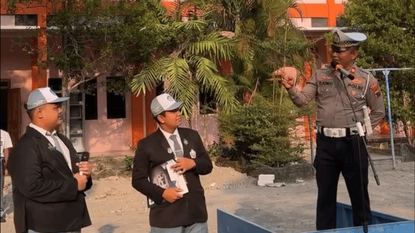 Cegah Kecelakaan Sejak Dini, Satlantas Demak Edukasi Pelajar soal Keselamatan Berkendara