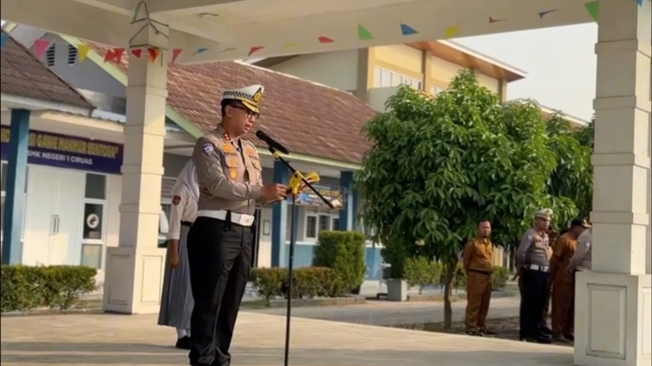Cegah Narkoba hingga Tanamkan Tertib Berlalu Lintas, Ditlantas Polda Banten Edukasi Pelajar SMK
