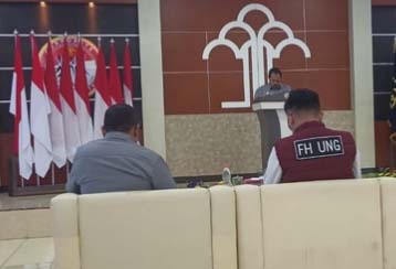 : osialisasi layanan kewarganegaraan yang dilaksanakan Kantor Wilayah Hukum Provinsi Gorontalo. (foto PPID)