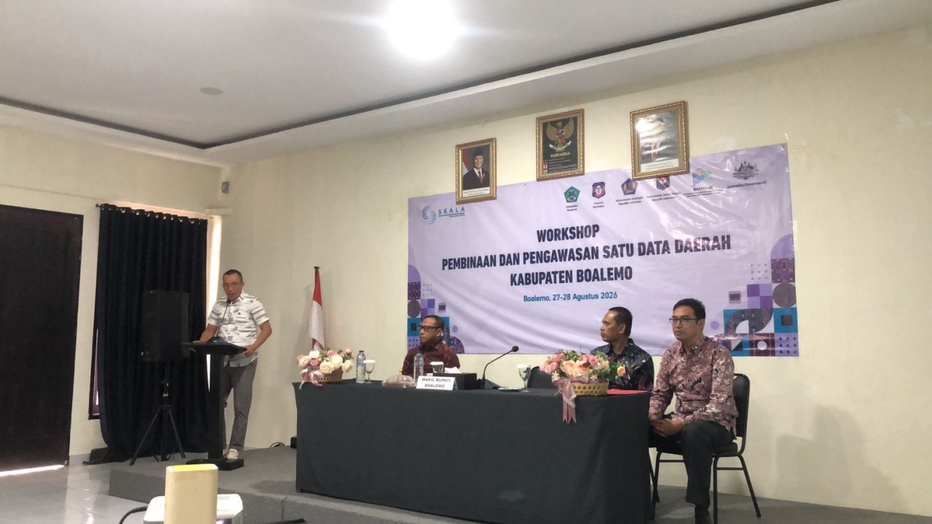: Workshop Pembinaan dan Pengawasan Satu Data Daerah Kabupaten Boalemo. (foto Mila)