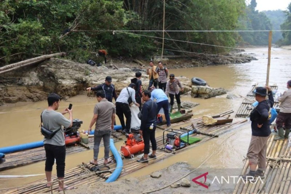 Ditreskrimsus Polda Jambi Tertibkan PETI di Kawasan Geopark Merangin