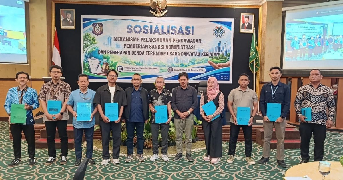 : Workshop peningkatan kapasitas aparatur serta pemahaman pelaku usaha terhadap kewajiban pengelolaan lingkungan yang dilaksanakan Dinas Lingkungan Hidup dan Kehutanan (DLHK) Provinsi Gorontalo. (foto PPID)