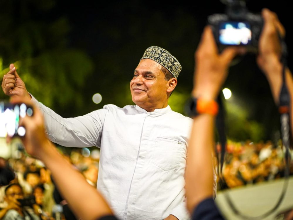 : Penampilan Haddad Alwi di Kota Banjarbaru dalam peringatan HUT ke-81 RI. Foto: Mc.Banjarbaru