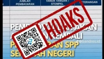 [HOAKS] Pemprov Jabar Bakal Aktifkan Pembayaran SPP untuk SMA/SMK Negeri