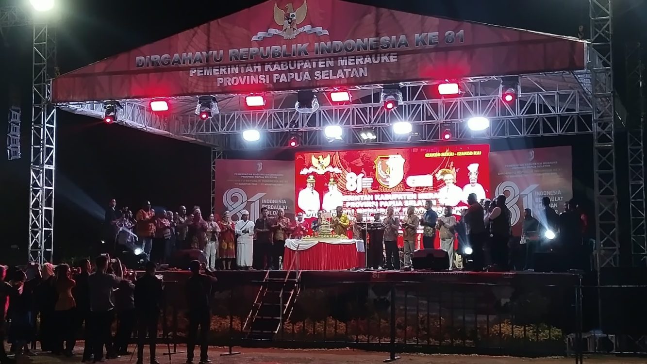 : Malam Puncak Peringatan Hari Ulang Tahun (HUT) ke-81 Kemerdekaan Republik Indonesia,Kapsul Waktu Merauke, Senin, (17/8/2026),Foto: Get/McMrk