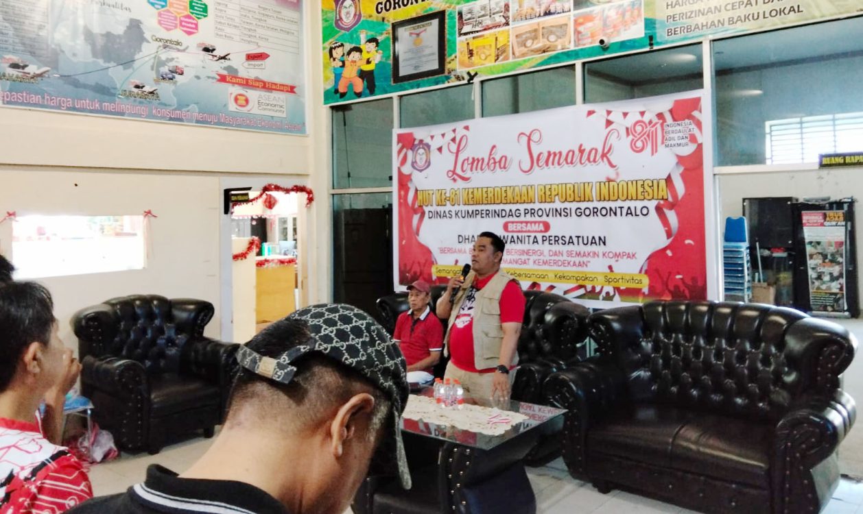 : Lomba yang menjadi momentum untuk mempererat kebersamaan dan membangun sinergi di lingkungan keluarga besar Dinas Koperasi, UKM, Perindustrian dan Perdagangan (Kumperindag) Provinsi Goorntalo. (foto Yuyun)