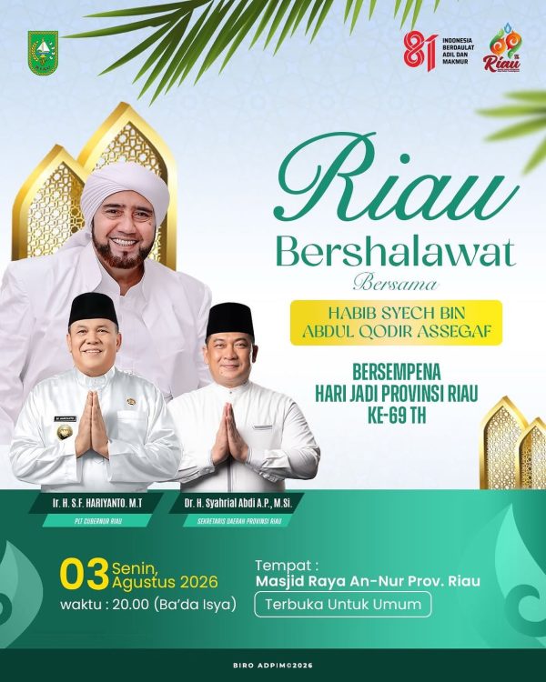 Pemprov Riau Adakan Tablig Akbar Bersama Habib Syech di Pekanbaru
