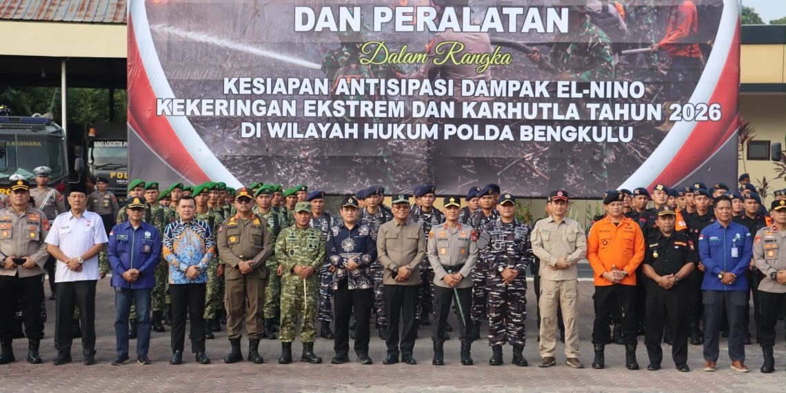 Polda Bengkulu Siapkan Pasukan dan Peralatan Hadapi El Nino dan Karhutla 2026