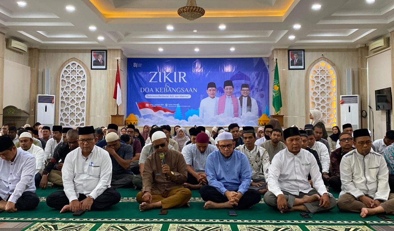 Kemenag Aceh Gelar Zikir Kebangsaan untuk Perkuat Persatuan