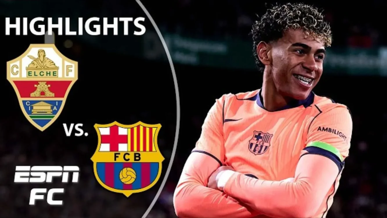 Barcelona Menang Telak atas Elche,