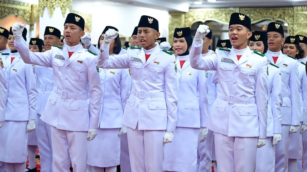 : Tim Pasukan Pengibar Bendera Pusaka (Paskibraka) yang akan mengemban tugas dalam Upacara Peringatan Detik-Detik Proklamasi Kemerdekaan Republik Indonesia di Istana Merdeka, , Senin (17/8/2026), telah resmi ditetapkan. (Foto: BPMI Setpres)
