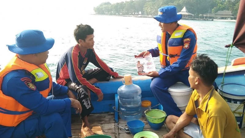 Jakarta On The Spot, Satpolairud Sosialisasi Layanan Polisi 110 dan Keselamatan Berlayar