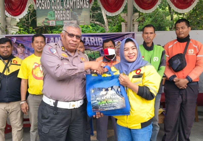Jelang Hari Keselamatan Berlalu Lintas 2026, Polantas Karib Rangkul Ojol: Edukasi Keselamatan hingga Green Policing