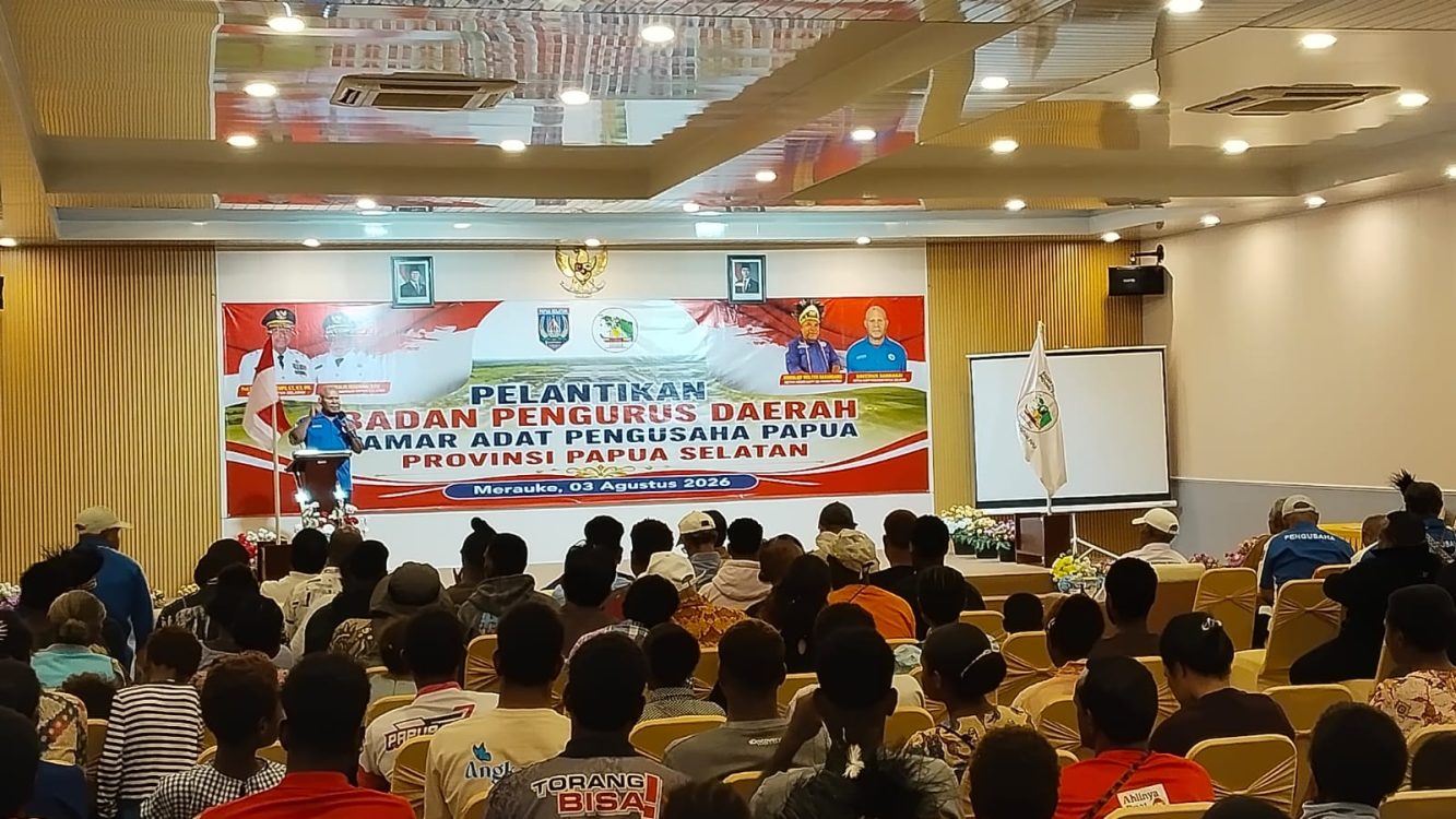 : Pelantikan Pengurus KAPP Papua Selatan, di Hotel MBS Merauke, Senin, (3/8/2026), Foto: McMrk/Get