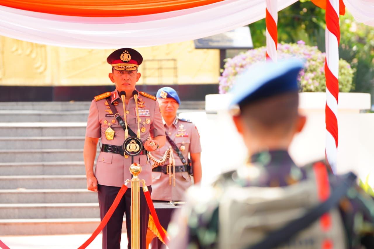 Kapolri Pimpin Upacara Hari Juang Polri 2026 di Surabaya, Kobarkan Semangat Perjuangan Polri untuk Mewujudkan Kemajuan Bangsa
