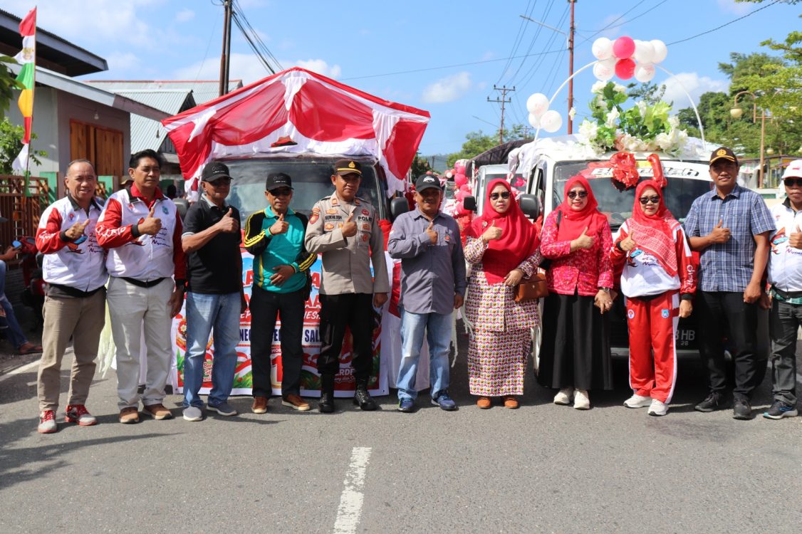 : Pelepasan Peserta Karnaval PAUD dan TK di Banggai Kepulauan bertempat di Taman Kota Salakan