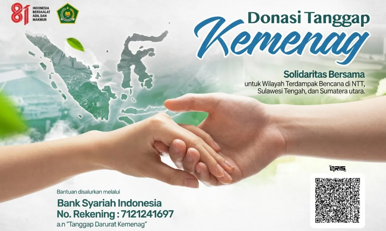 Kemenag Buka Donasi Tanggap Bencana, Mari Kuatkan Saudara Kita!