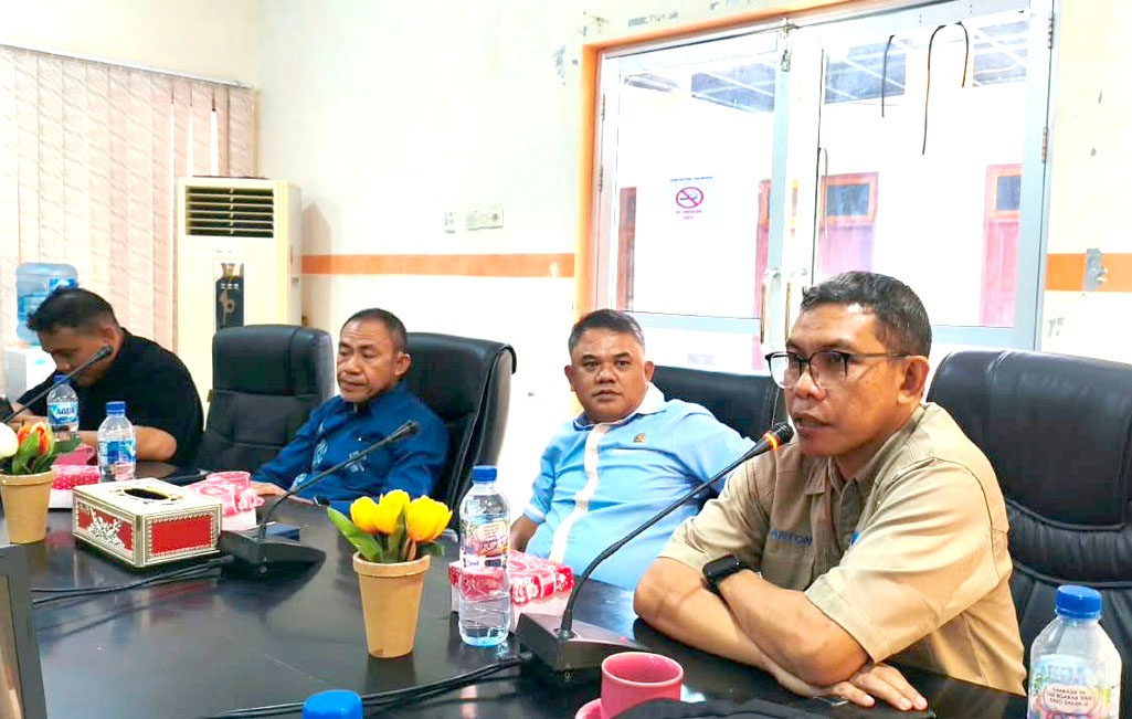 : Kanwil KemenHAM Sulawesi Tengah Wilayah Kerja (Wilker) KemenHAM Gorontalo saat audiensi dan pendampingan penyusunan Rancangan Peraturan Daerah (Ranperda) Kabupaten Pohuwato tentang Penanganan Konflik Sosial yang digelar di Ruang Rapat DPRD Kabupaten Pohuwato, Kamis (27/08/2026). (F.dok.KemenHAM)