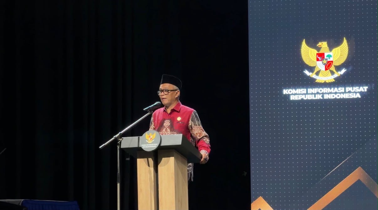 : Ketua Komisi Informasi Pusat (KIP) Republik Indonesia, Handoko Agung Saputro, mengingatkan seluruh badan publik agar tidak membangun keterbukaan informasi hanya untuk mengejar nilai atau predikat dalam Monitoring dan Evaluasi (Monev) Keterbukaan Informasi Publik Tahun 2026. (Foto: Humas KIP)