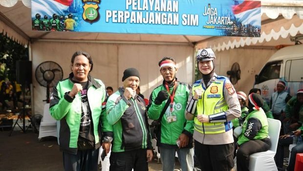 Kopdar Kebangsaan Jaga Jakarta, Polda Metro Hadirkan Layanan bagi Komunitas Ojol