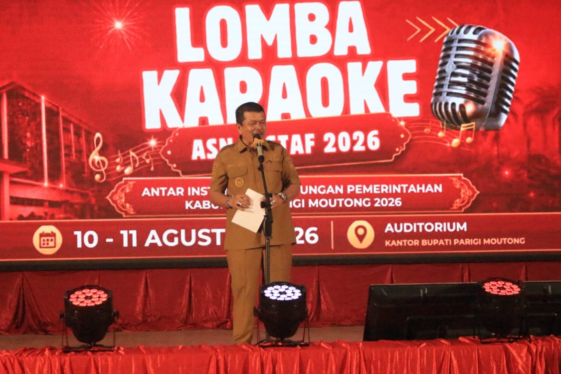 : Peringatan hari kemerdekaan menjadi momentum strategis untuk melepas penat sekaligus mempererat keakraban antar-aparatur sipil negara. Pemerintah Kabupaten Parigi Moutong menggelar lomba karaoke antar-OPD menyambut HUT ke-81 Republik Indonesia, Senin (10/8/2026).