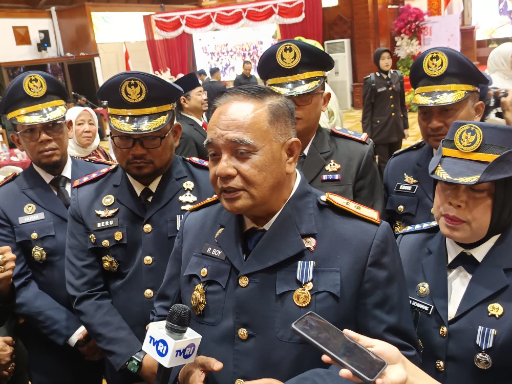 : Kepala Kantor Wilayah Direktorat Jenderal Pemasyarakatan (Kanwil Ditjenpas) Aceh, Ramdani Boy, usai acara Penyerahan Remisi Umum bagi Narapidana dan Pengurangan Masa Pidana Umum bagi Anak Binaan di Anjong Mon Mata, Banda Aceh, Senin (17/8/2026).