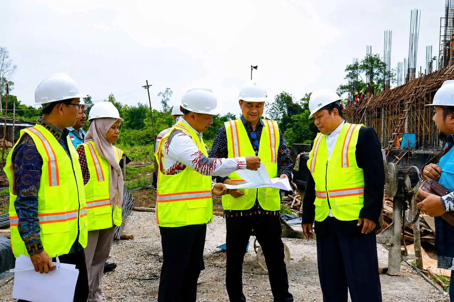 Pantau Pembangunan SBSN di IAIN Datuk Laksemana, Itjen: Harus Sesuai Perencanaan!