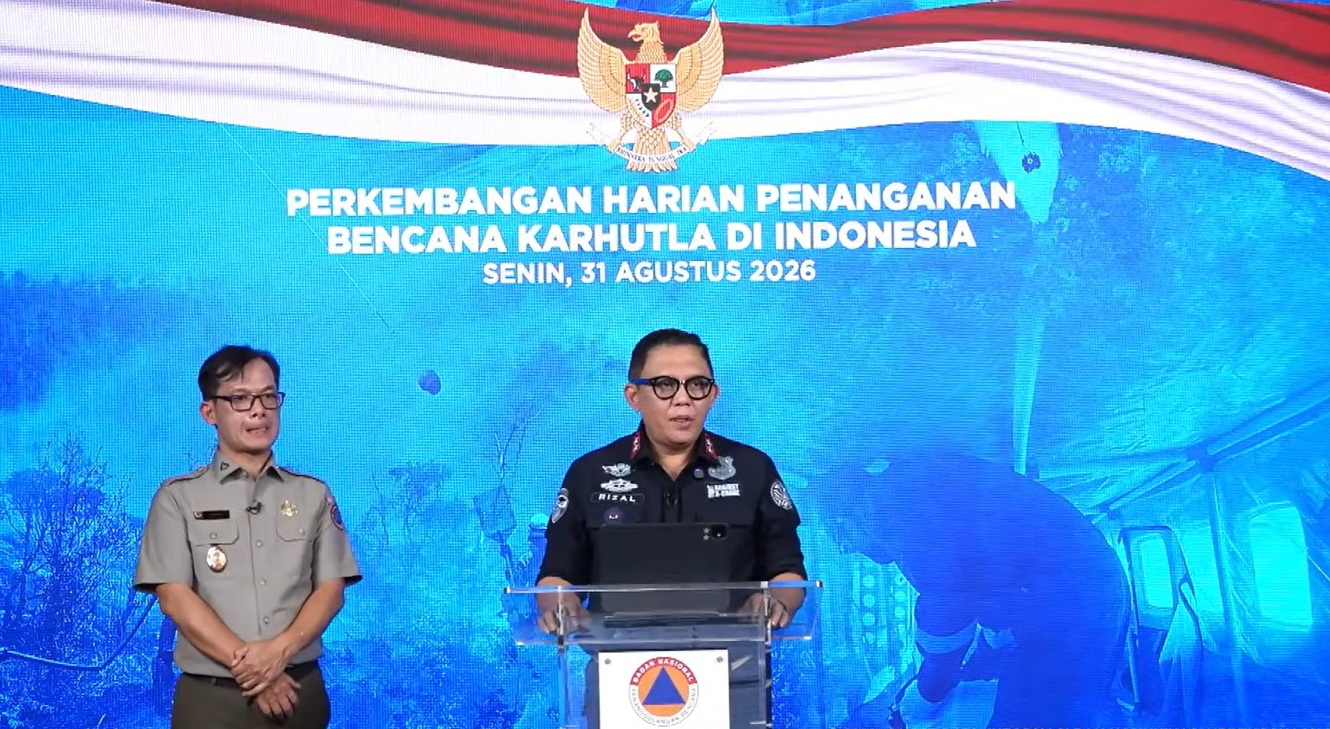 : Deputi Penegakan Hukum Lingkungan Hidup KLH/BPLH, Irjen Pol. Rizal Irawan dalam Update Penanganan Karhutla di Indonesia, di Kantor BNPB, Jakarta. (foto: YouTube/Humas BNPB)