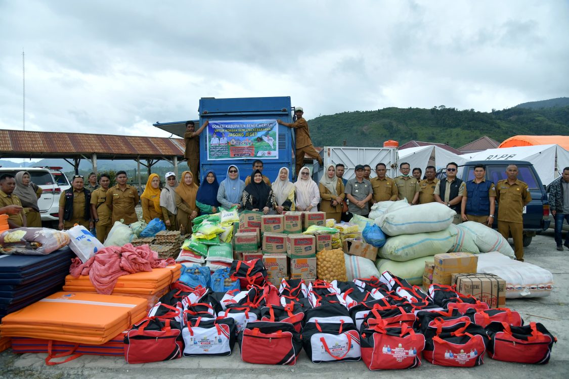 : Bantuan tanggap darurat bagi masyarakat korban kebakaran di Kampung Jeget Ayu, Kecamatan Jagong Jeget, Kabupaten Aceh Tengah, Senin (10/8/2026).
