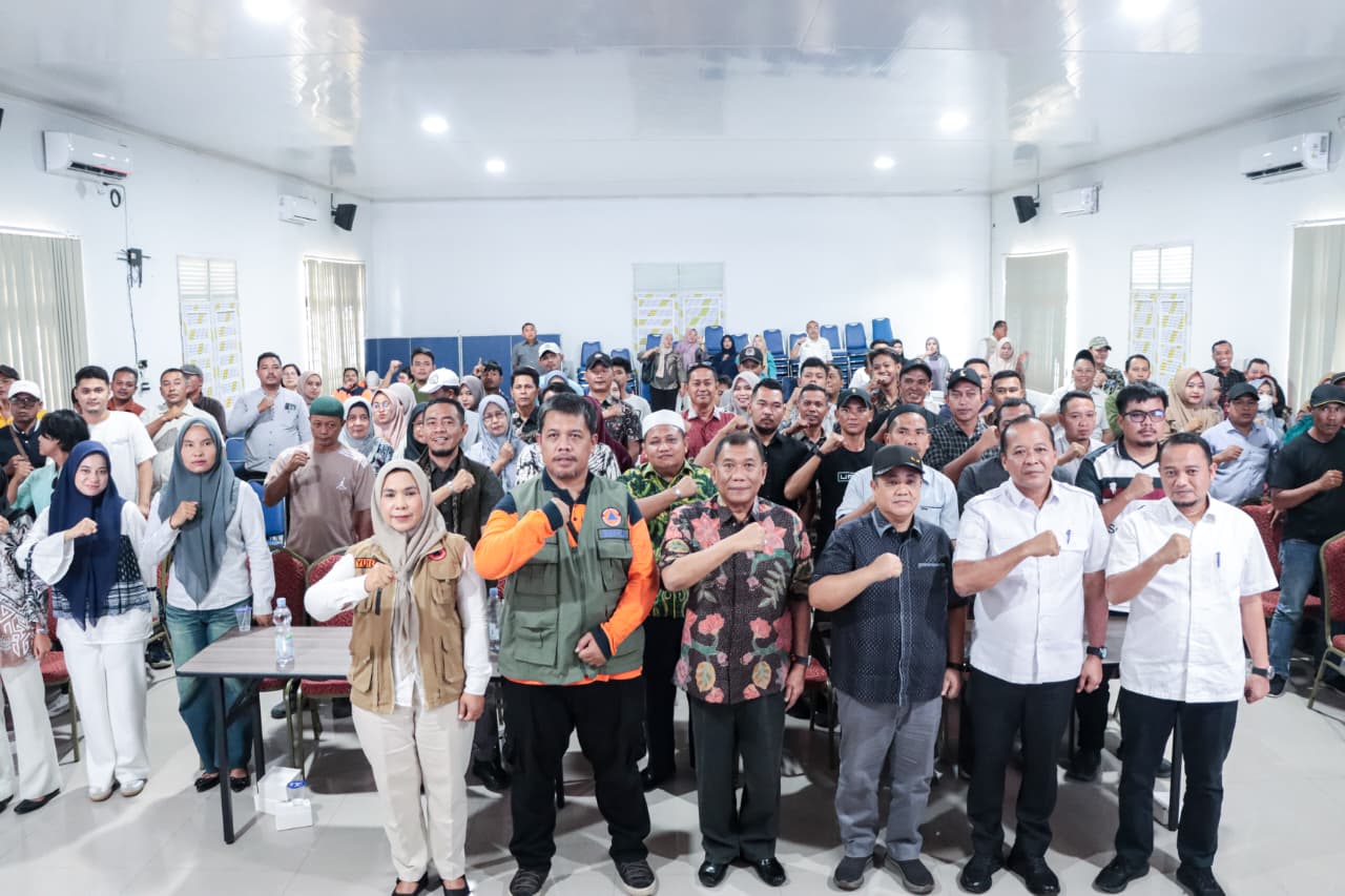 : Pemkab Serdang Bedagai (Sergai) gelar Sosialisasi Pengelolaan Logistik dan Peralatan Penanggulangan Bencana yang digelar di Kantor Dinas Pendidikan Kabupaten Sergai, Sei Rampah, Rabu (5/8/2026)/ MC Sergai.