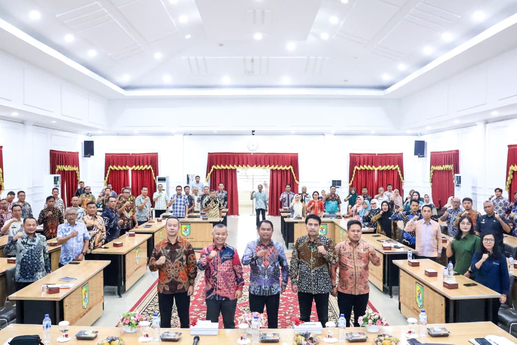 : Kunjungan kerja Pimpinan Ombudsman Republik Indonesia di lingkungan Pemkab Sergai, di Aula Sultan Serdang, Kompleks Kantor Bupati Sergai, Sei Rampah, Kamis (20/8/2026)/ MC Sergai.