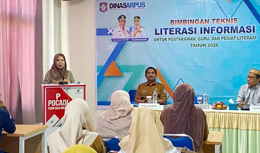 : Bimtek Literasi Informasi bagi Pustakawan, Guru dan Pegiat Literasi Tahun 2026. (foto HG)