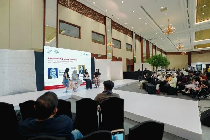 : Acara bincang-bincang di Indonesia Fashion Week (IFW) 2026, Jakarta, Minggu (2/8/2026). (ANTARA/HO-PT Pertamina Patra Niaga)
