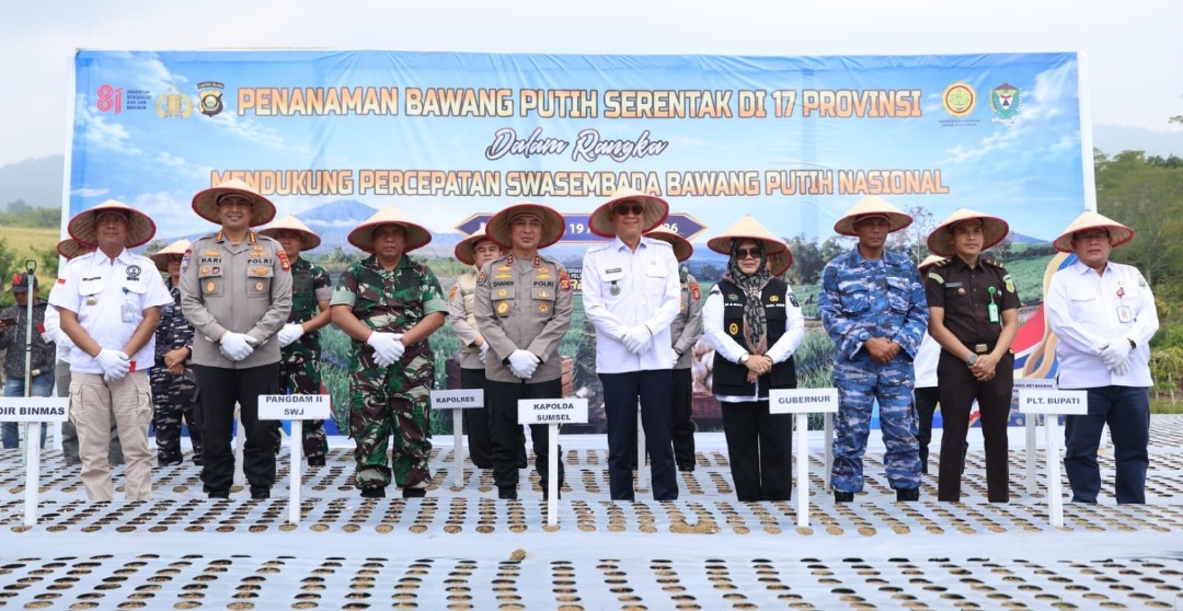 Polda Sumsel Jadi Kontributor Terbesar Kedua Nasional, Targetkan 810 Ton Bawang Putih