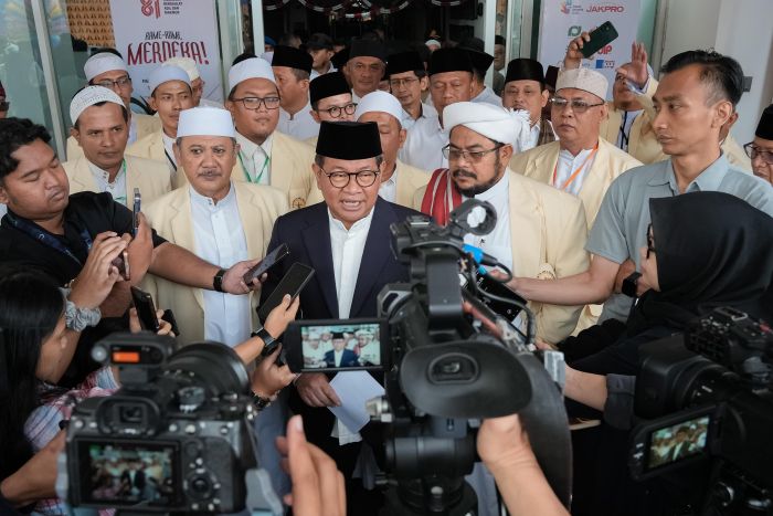 : Gubernur DKI Jakarta Pramono Anungsaat menghadiri pelantikan sekitar 1.500 pengurus Forum Ulama Habaib (FUHAB) Jakarta di Jakarta International Velodrome, Pulogadung, Jakarta Timur, Selasa (18/8/2026). (Foto: Pemprov DKI Jakarta)